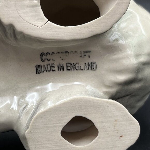 Coopercraft England Shih-Tzu / Lhasa Apso Black & White Ceramic Figurine - Picture 9 of 12